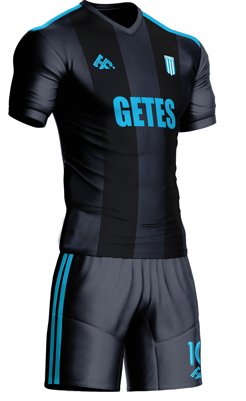 Racing #254 Negro con Gris