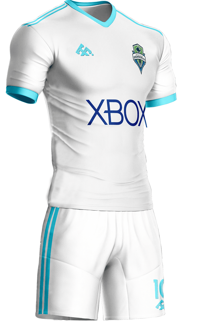 Sounders #309 Blanco con Turquesa