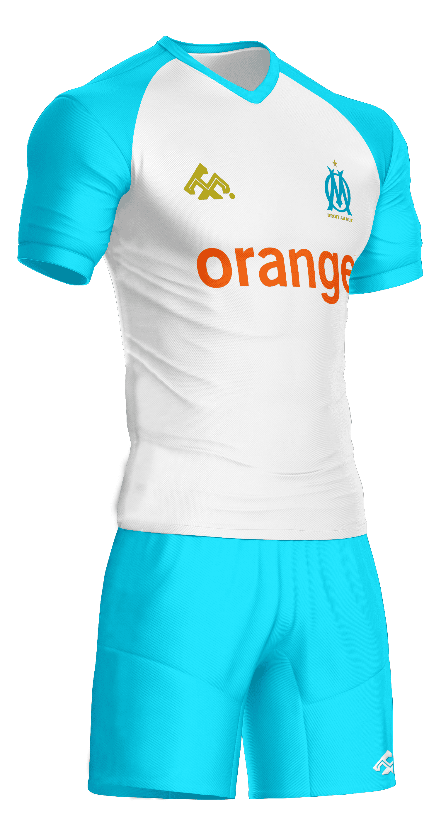 Marsella Training #537  (Blanco con celeste)